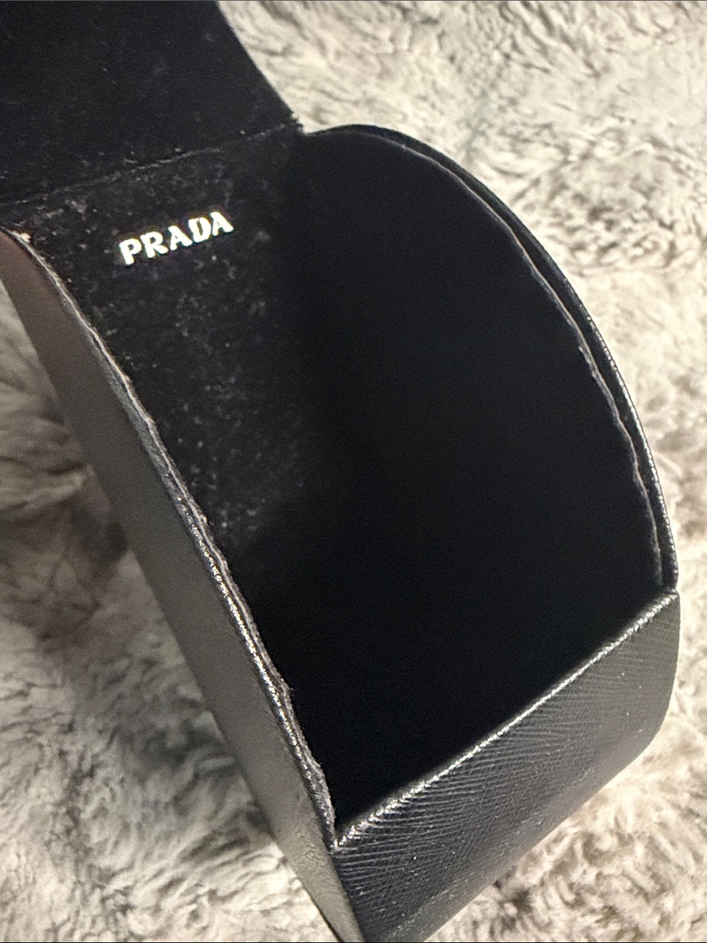 Prada unisex Black/Brown Gradient Shield Sunglasses - Picture 13 of 14